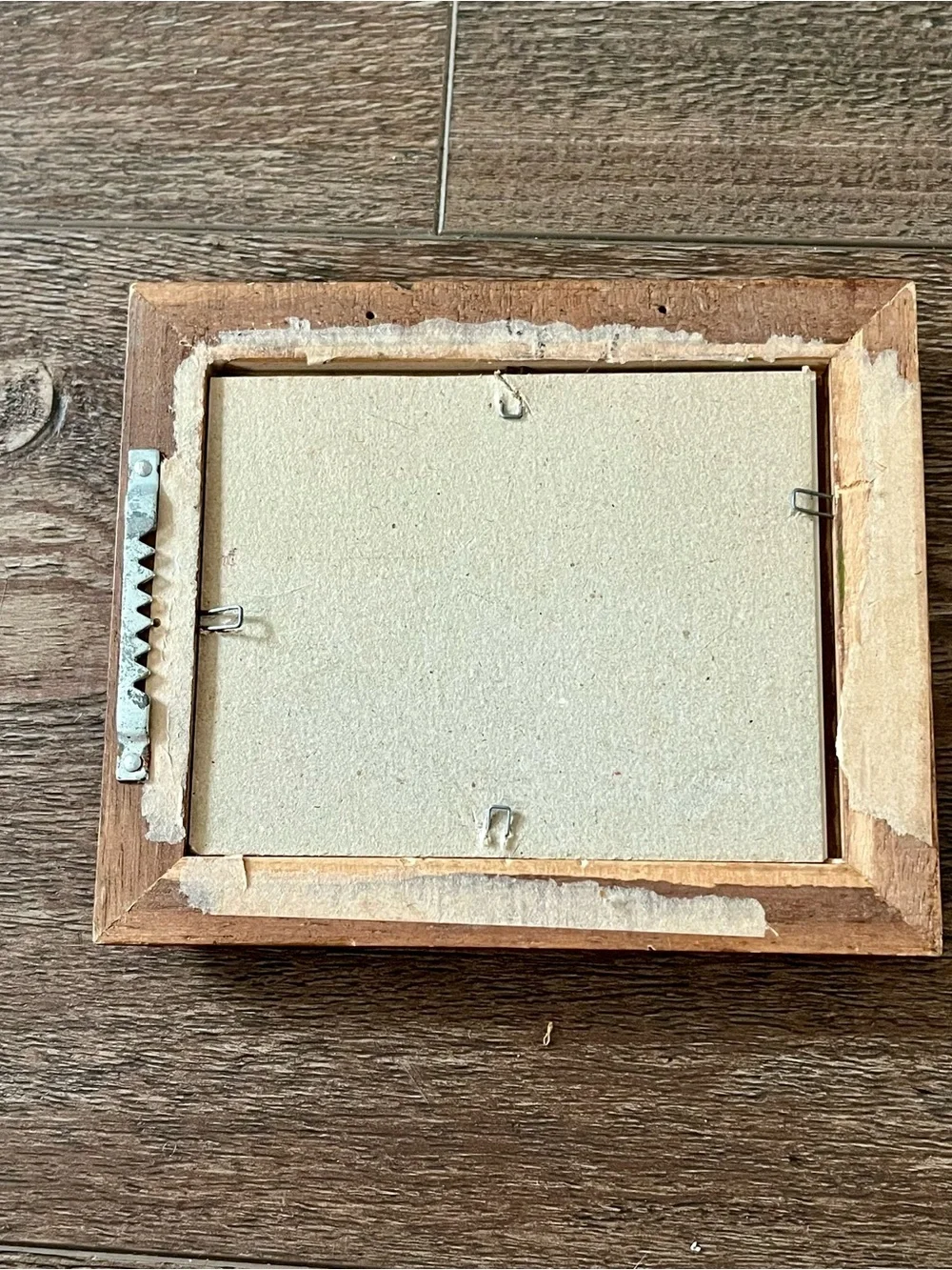 Rustic Barn Framed Wall Art - Green and Brown 5.5/6.5 Inch